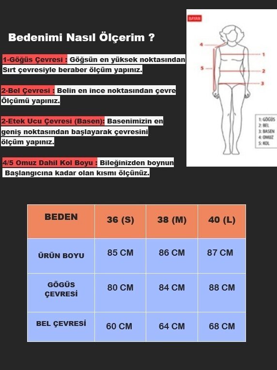 Kadın Siyah Boğazlı Uzun Kollu Ottoman Kumaş Elbise HZL25S-FRY123331