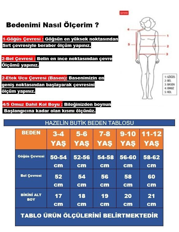 Kız Çocuk Lacivert Kelebek Desenli  2-8 Yaş Üçgen Bikini Takım HZL24S-LC2134