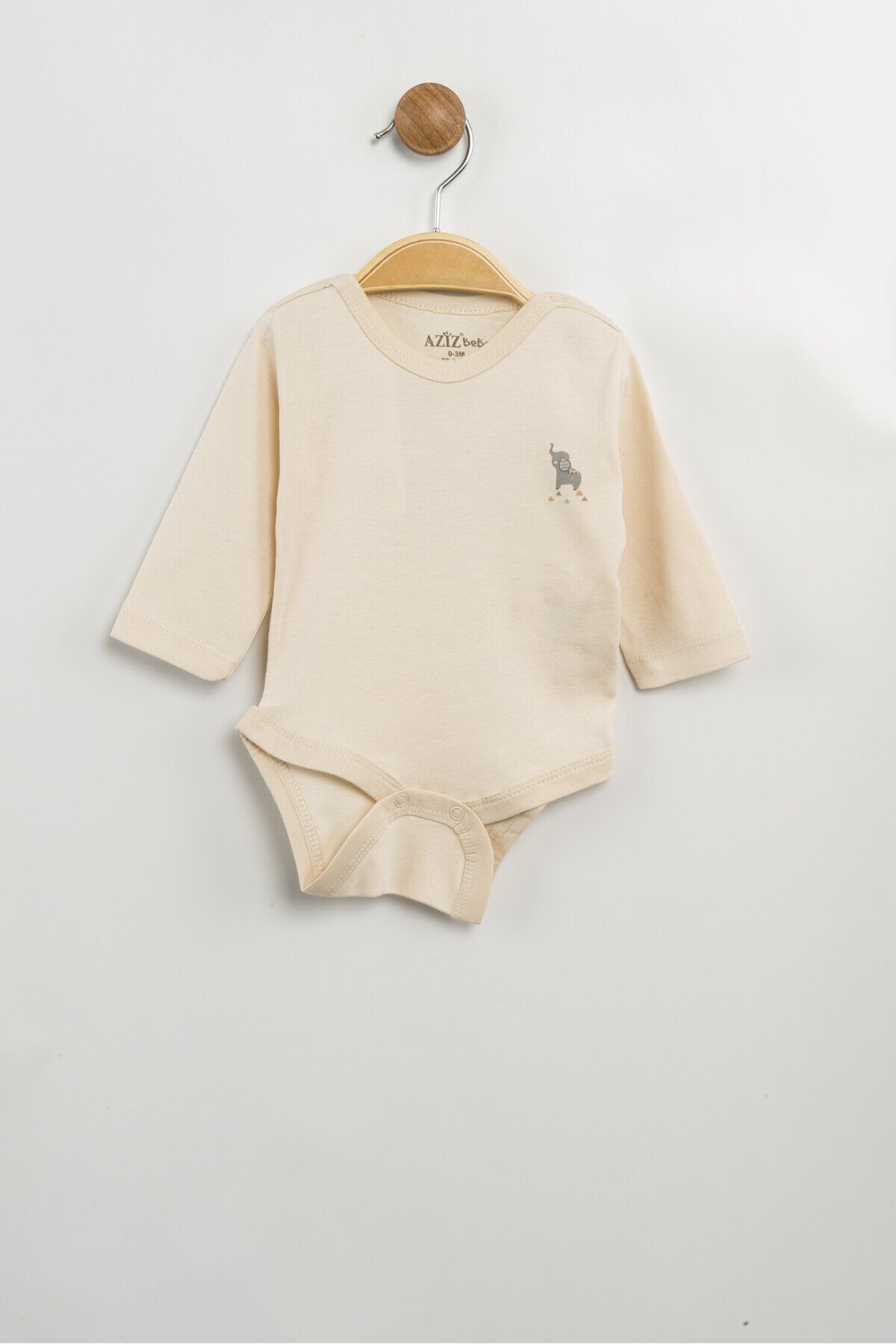 Aziz Bebe Erkek Kız Bebek Çıtçıtlı % 100 Pamuk Body & Zıbın 0 Ay - 12 Ay