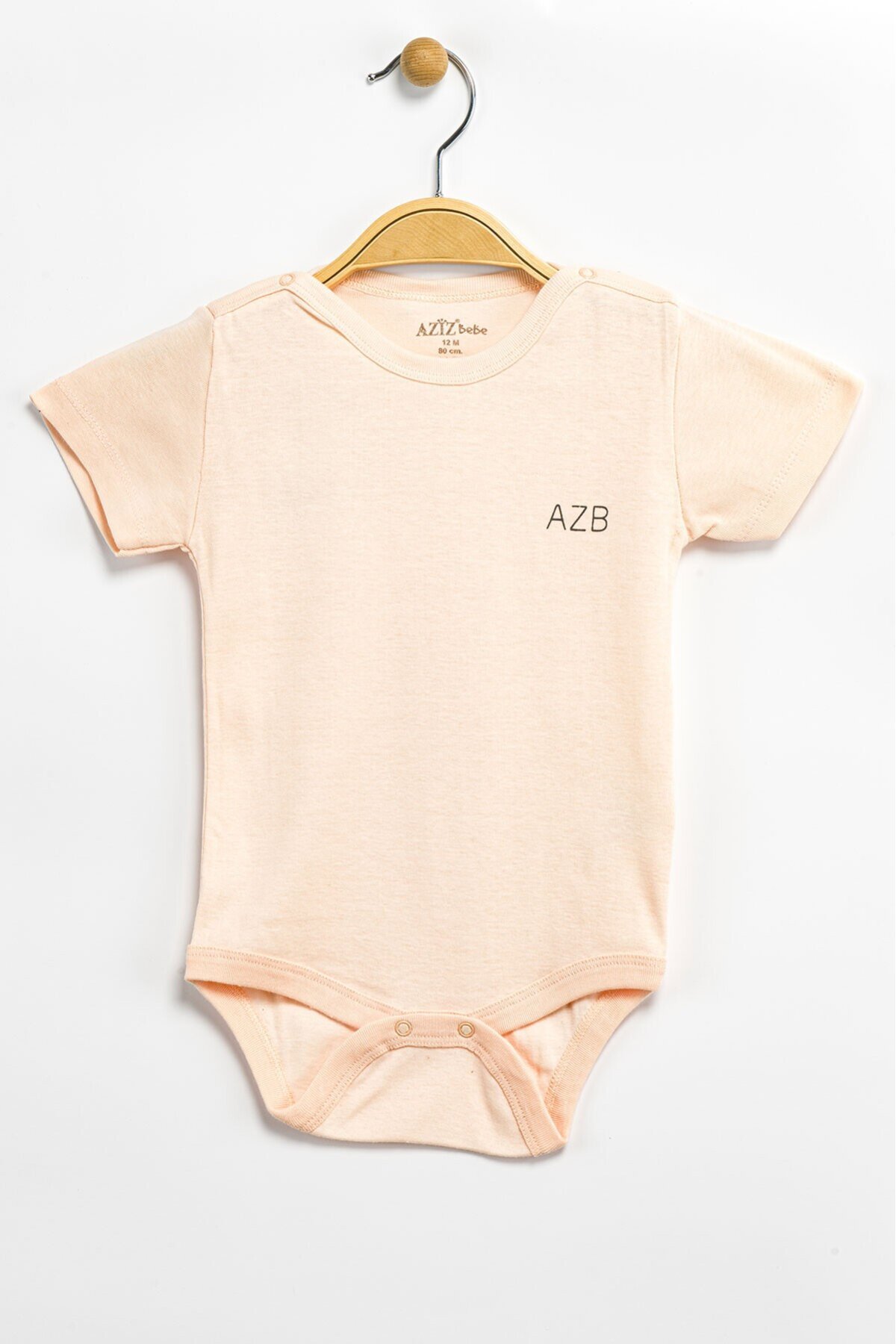 Aziz Bebe Erkek Kız Bebek Çıtçıtlı % 100 Pamuk Body & Zıbın