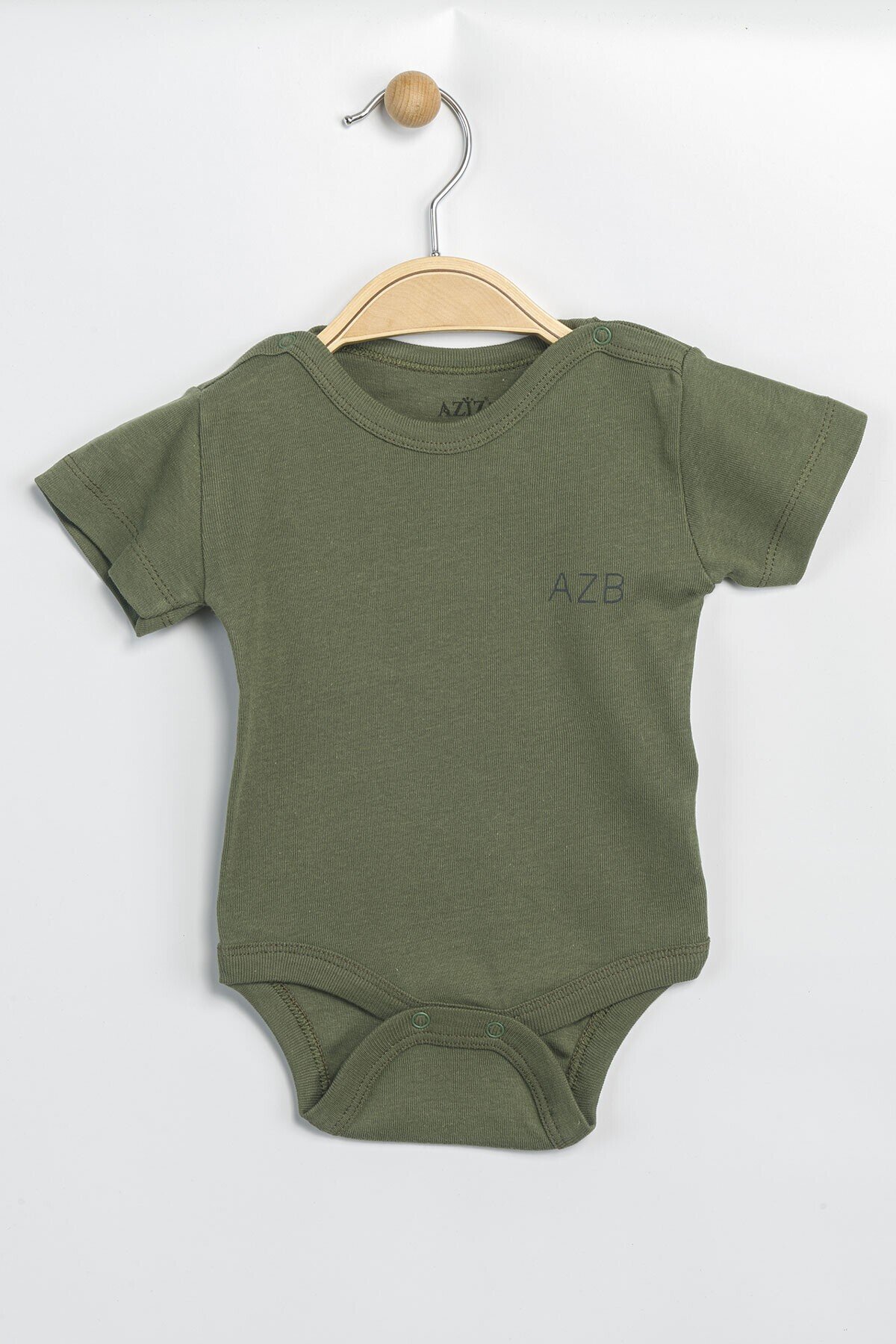 Aziz Bebe Erkek Kız Bebek Çıtçıtlı % 100 Pamuk Body & Zıbın