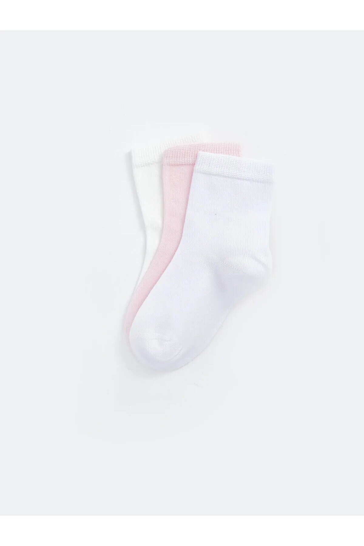 Kız Bebek Basic Dikişsiz 3  lü Soket Çorap 0 Ay - 36 Ay