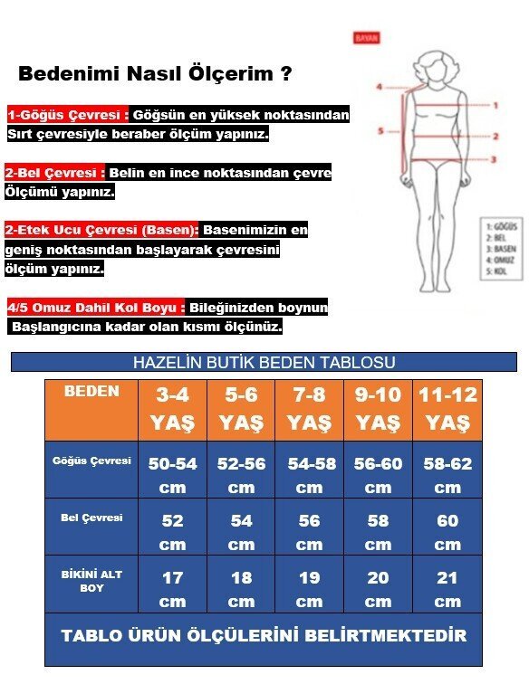 Kız Çocuk Pembe Beyaz Çizgili Arı Çıkartmalı 4-12 Yaş Straplez Bikini Takım HZL24S-LC3228
