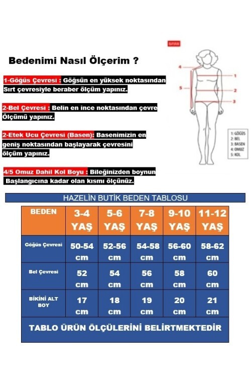 Kız Çocuk Mavi Kelebek Desenli  2-8 Yaş Üçgen Bikini Takım HZL24S-LC2134