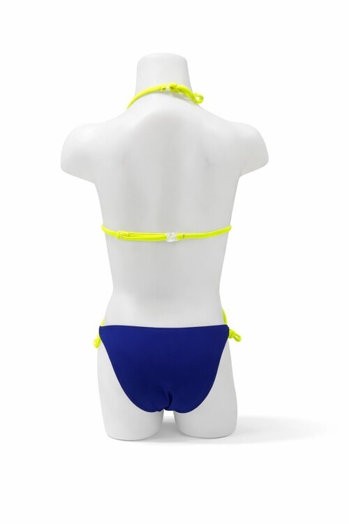 Kız Çocuk Pembe Lacivert Unicorn Temalı Bikini Takım HZL25S-LC19049
