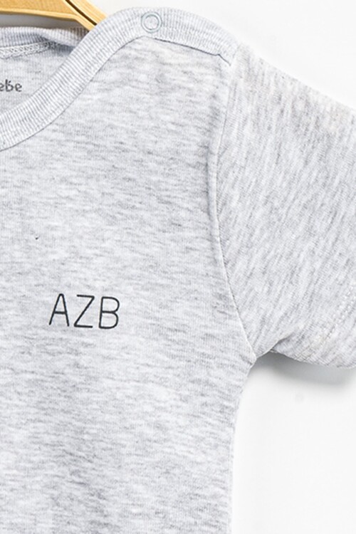 Aziz Bebe Erkek Kız Bebek Çıtçıtlı % 100 Pamuk Body & Zıbın