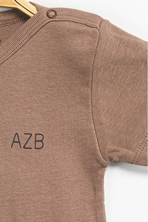 Aziz Bebe Erkek Kız Bebek Çıtçıtlı % 100 Pamuk Body & Zıbın