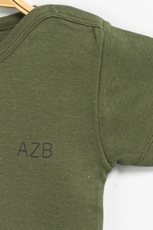 Aziz Bebe Erkek Kız Bebek Çıtçıtlı % 100 Pamuk Body & Zıbın