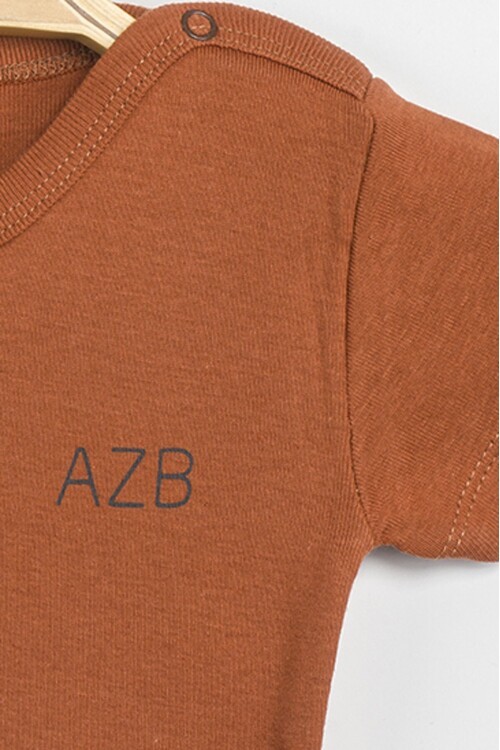 Aziz Bebe Erkek Kız Bebek Çıtçıtlı % 100 Pamuk Body & Zıbın