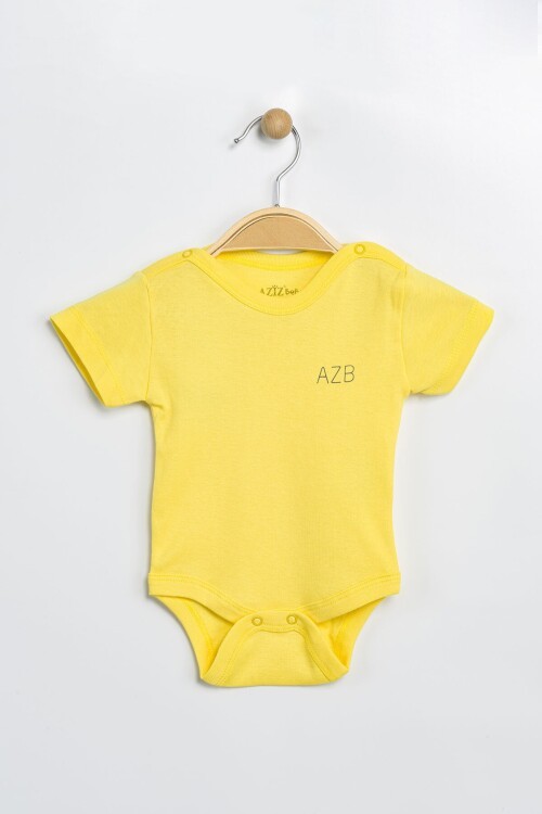 Aziz Bebe Erkek Kız Bebek Çıtçıtlı % 100 Pamuk Body & Zıbın