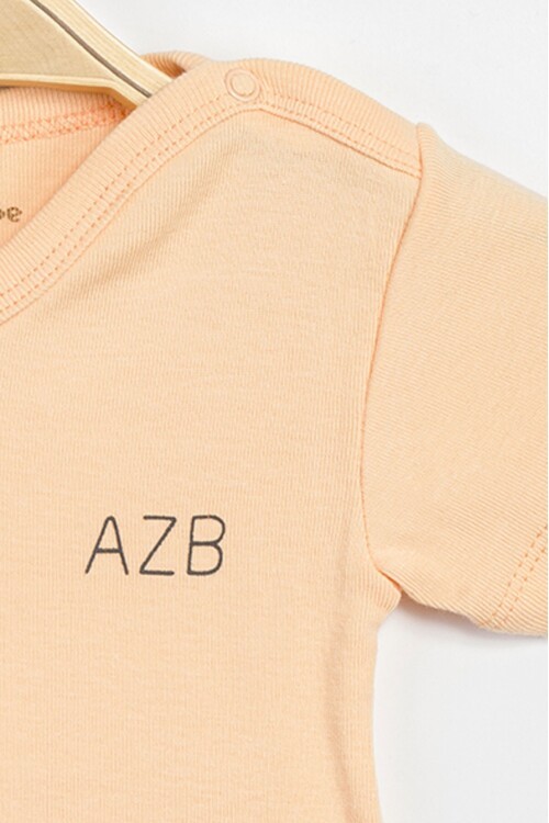 Aziz Bebe Erkek Kız Bebek Çıtçıtlı % 100 Pamuk Body & Zıbın