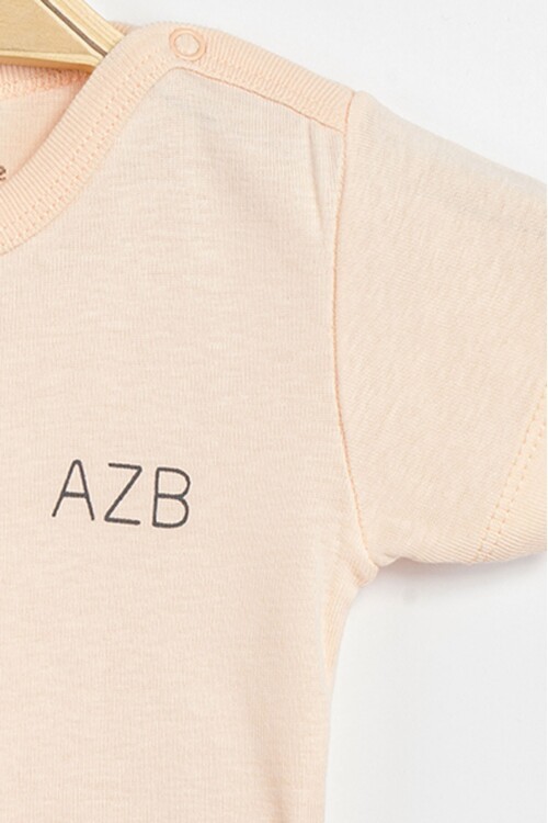 Aziz Bebe Erkek Kız Bebek Çıtçıtlı % 100 Pamuk Body & Zıbın