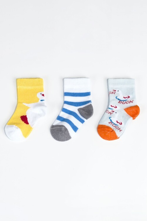 Kız Bebek Basic Dikişsiz 3  lü Soket Çorap 0 Ay - 36 Ay