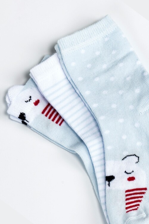 Kız Bebek Basic Dikişsiz 3  lü Soket Çorap 0 Ay - 36 Ay kontrol